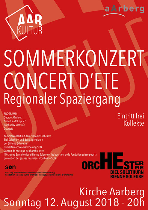 Sommerkonzert – Regionaler Spaziergang (12. August 2018)