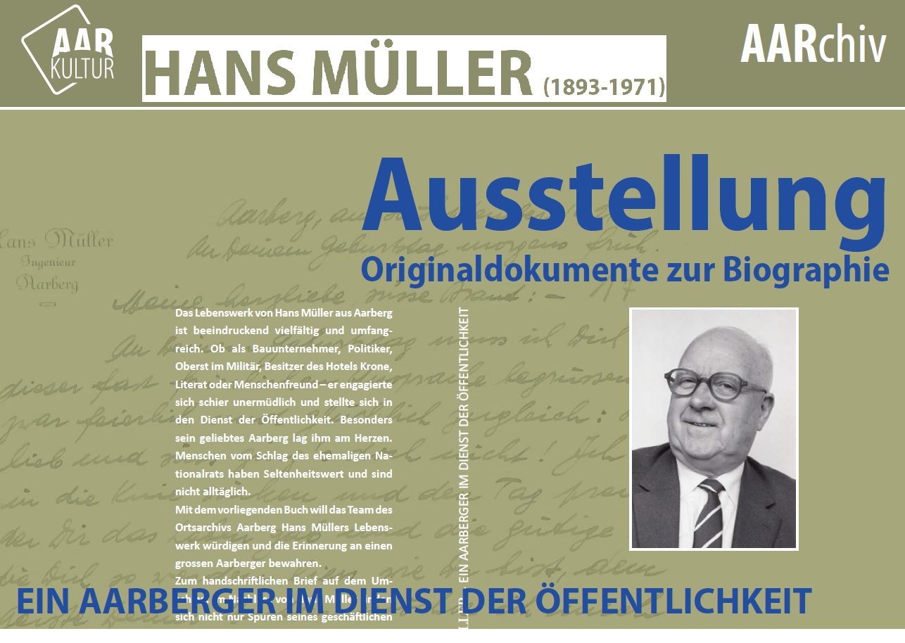 Buchpräsentation «Hans Müller» (19.-21. Juni 2020)